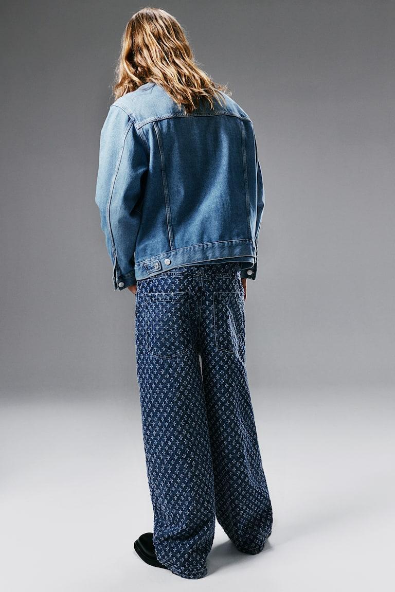 H&M Super Baggy Jeans - Grigio Chiaro - UOMO