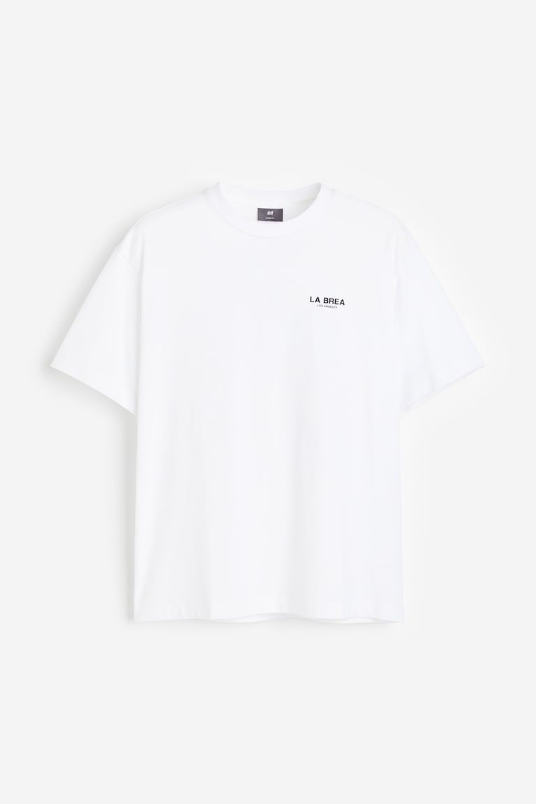 H&M T-shirt con stampa Loose Fit - Nero/NY - UOMO