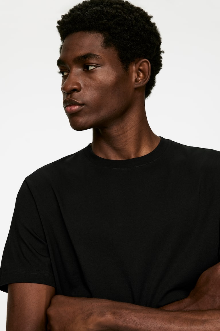 H&M T-shirt Leggera - Bianco - UOMO