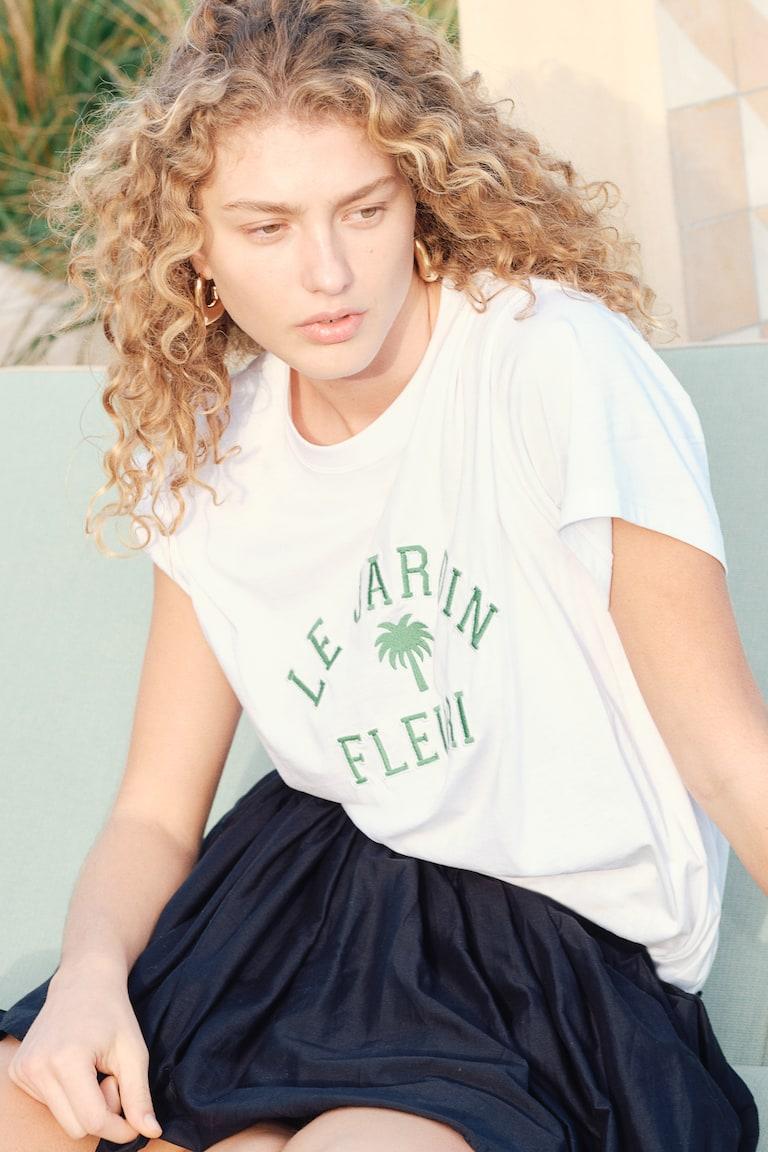 H&M T-shirt Oversize - Blu Navy/Silver Lake - DONNA