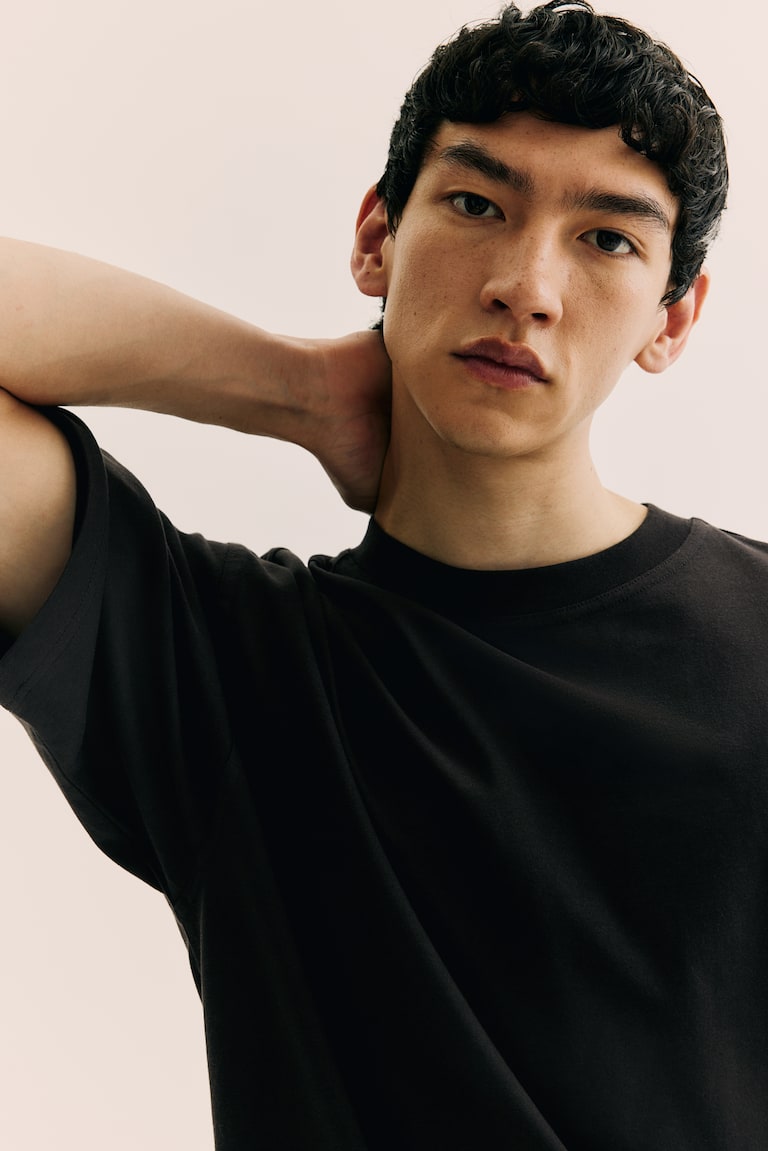 H&M T-shirt Oversized Fit - Bianco - UOMO