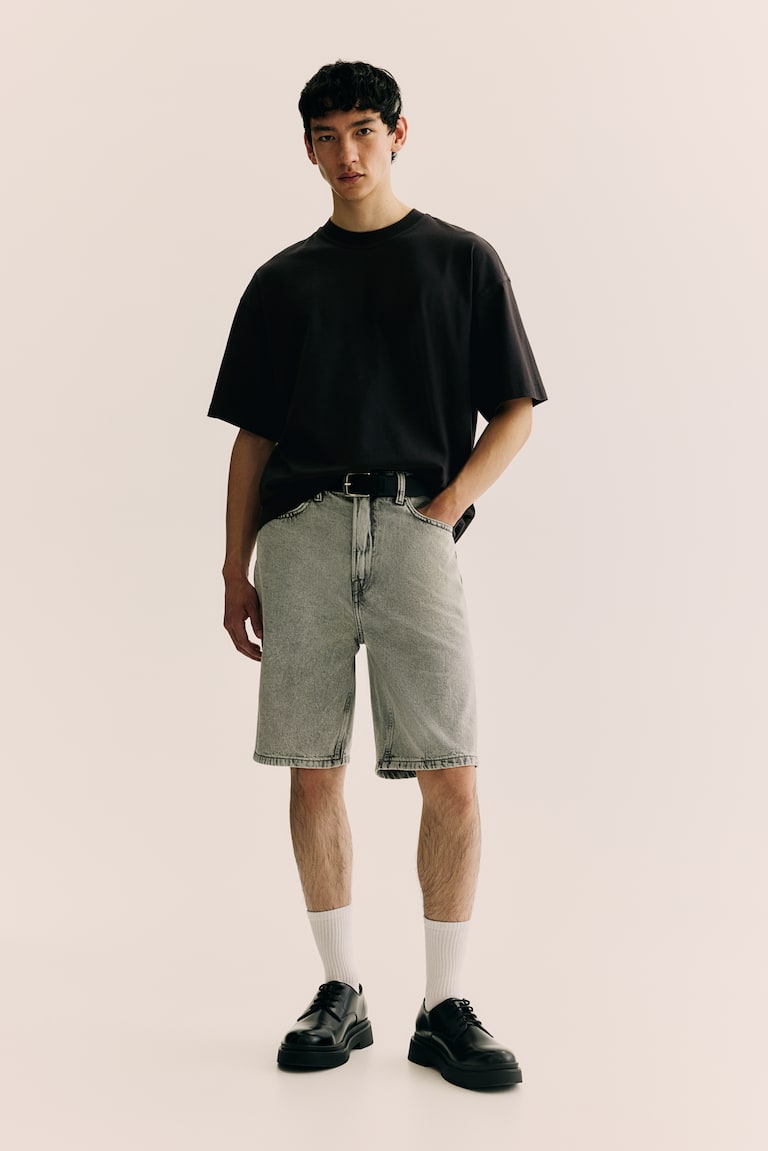 H&M T-shirt Oversized Fit - Nero - UOMO