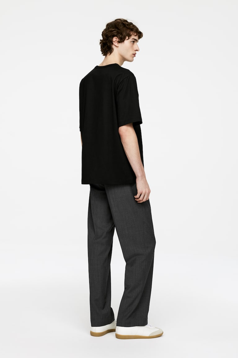 H&M T-shirt Pesante - Nero - UOMO