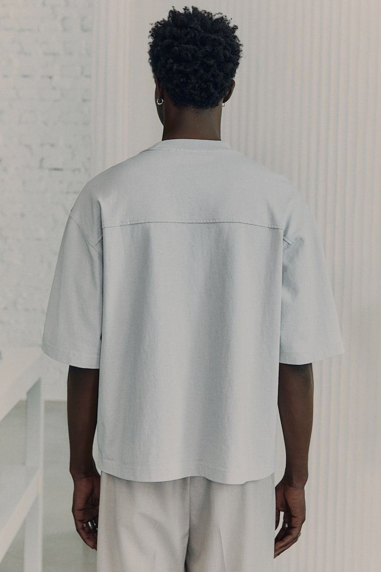 H&M T-shirt Squadrata Look Lavato - Ciliegia - UOMO