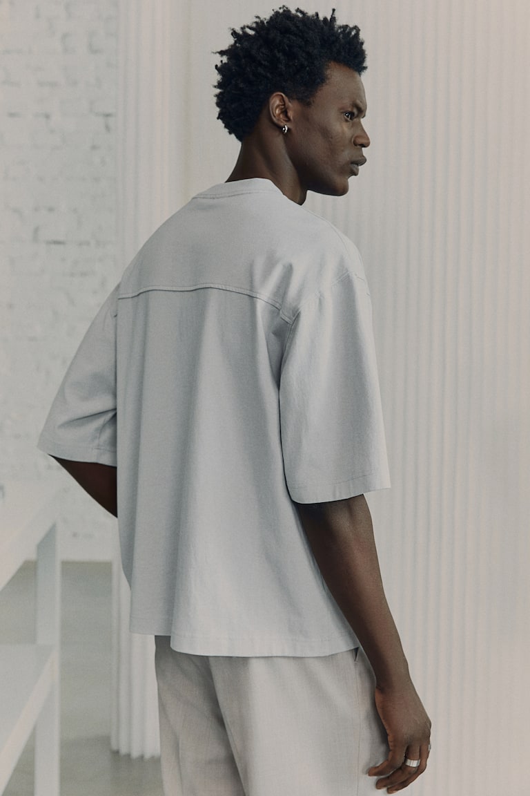 H&M T-shirt Squadrata Look Lavato - Ciliegia - UOMO