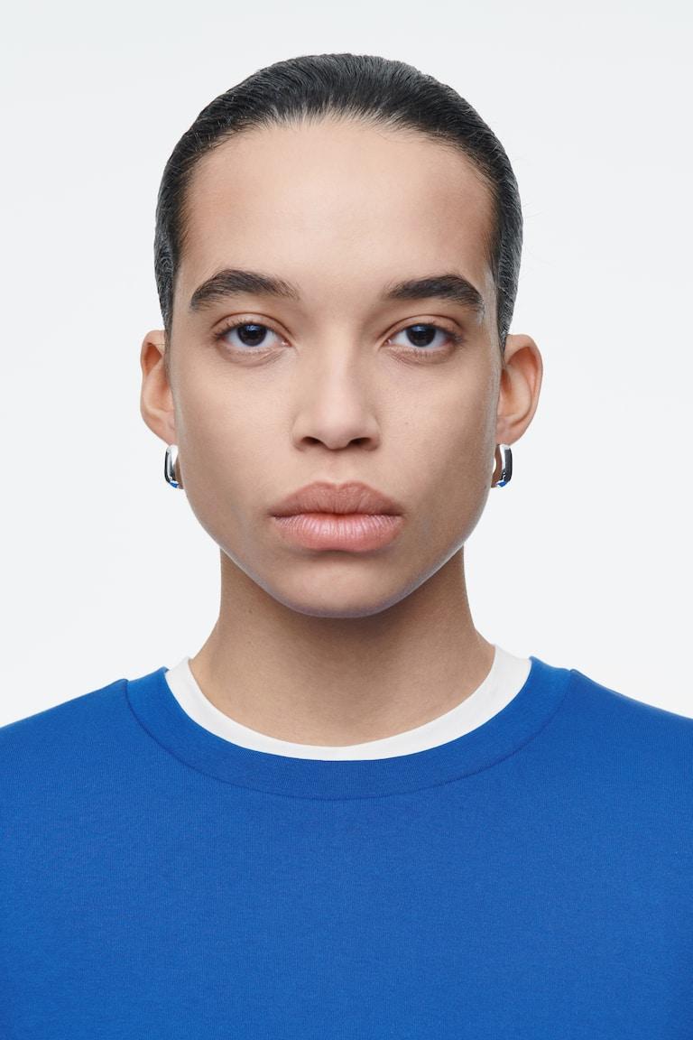 H&M T-SHIRT SQUADRATA OVERSIZE - BIANCO - DONNA