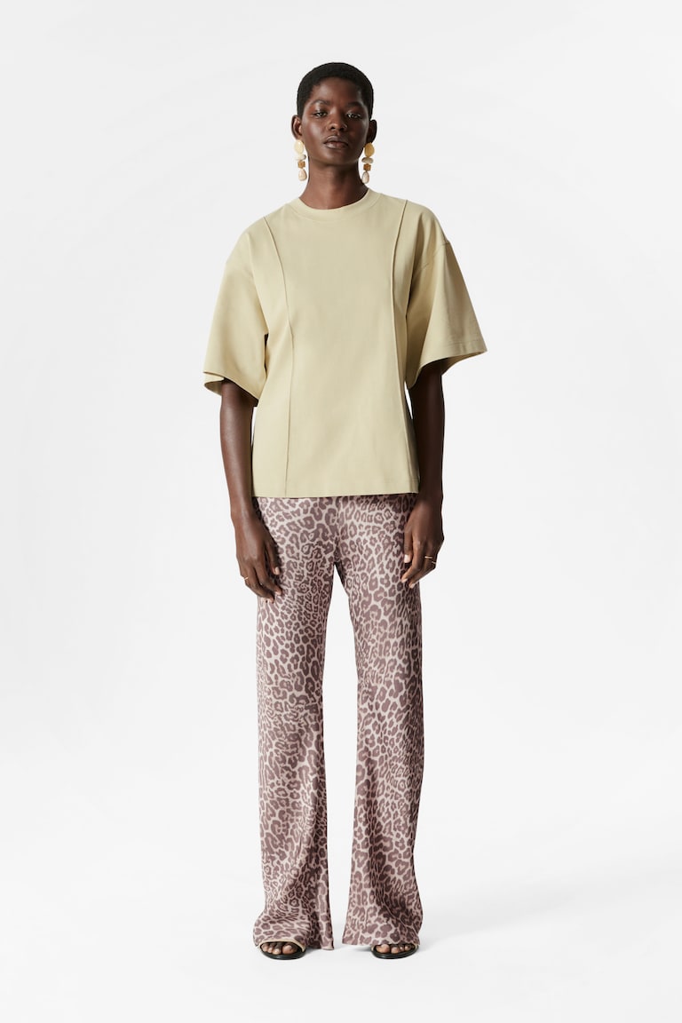 H&M T-shirt Strutturata - Bianco - DONNA