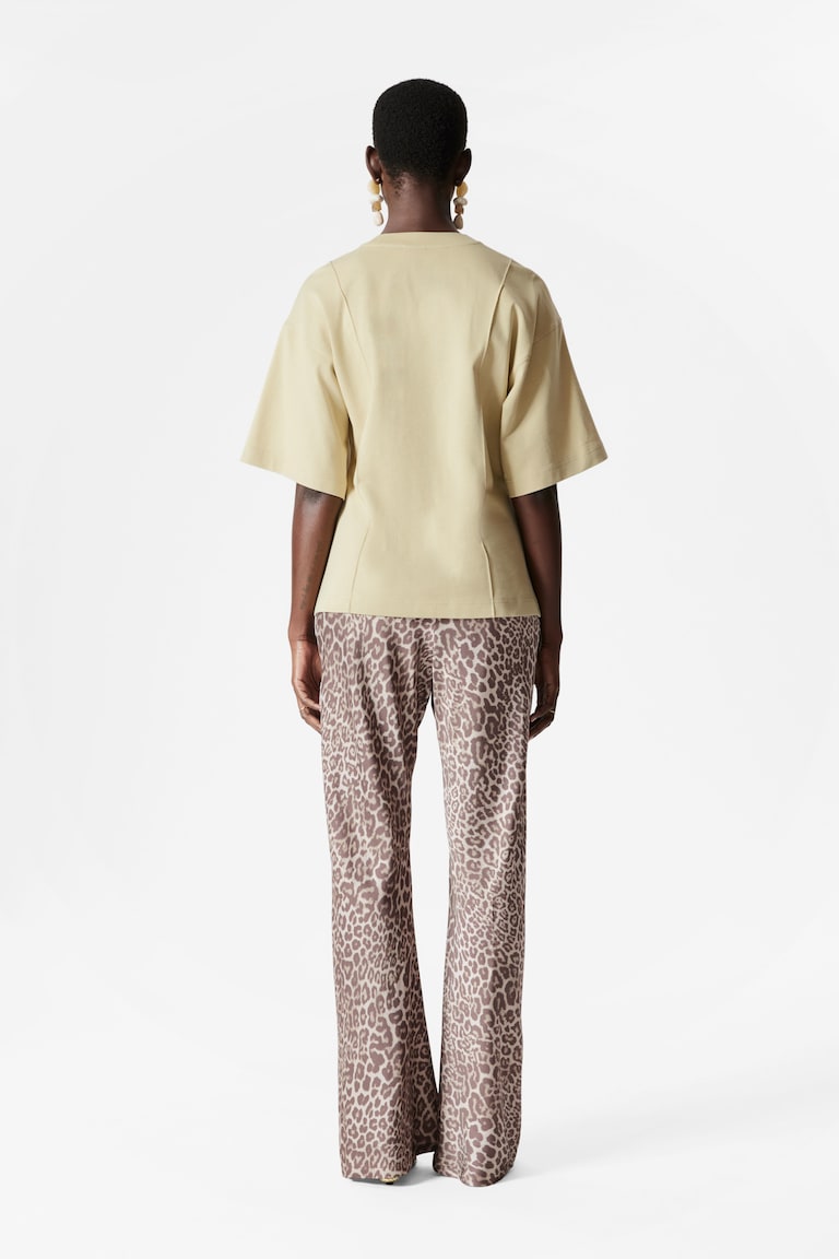 H&M T-shirt Strutturata - Giallo - DONNA