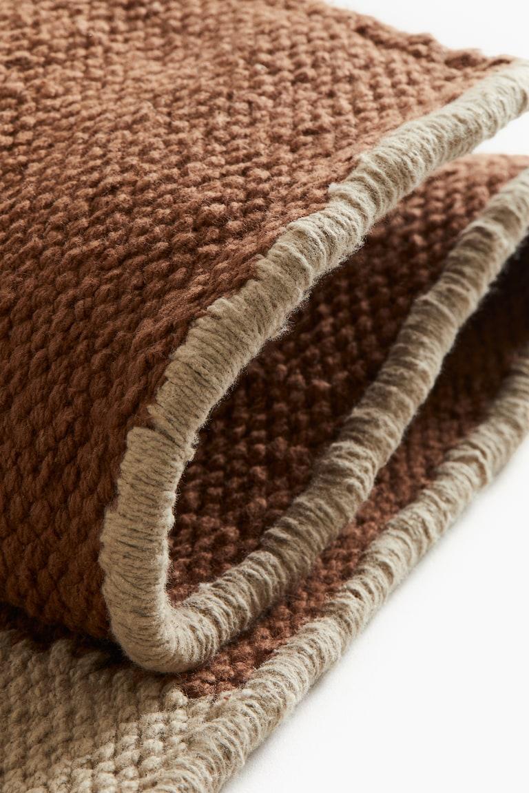 H&M Tappeto In Cotone A Quadri - Marrone/quadri - HOME