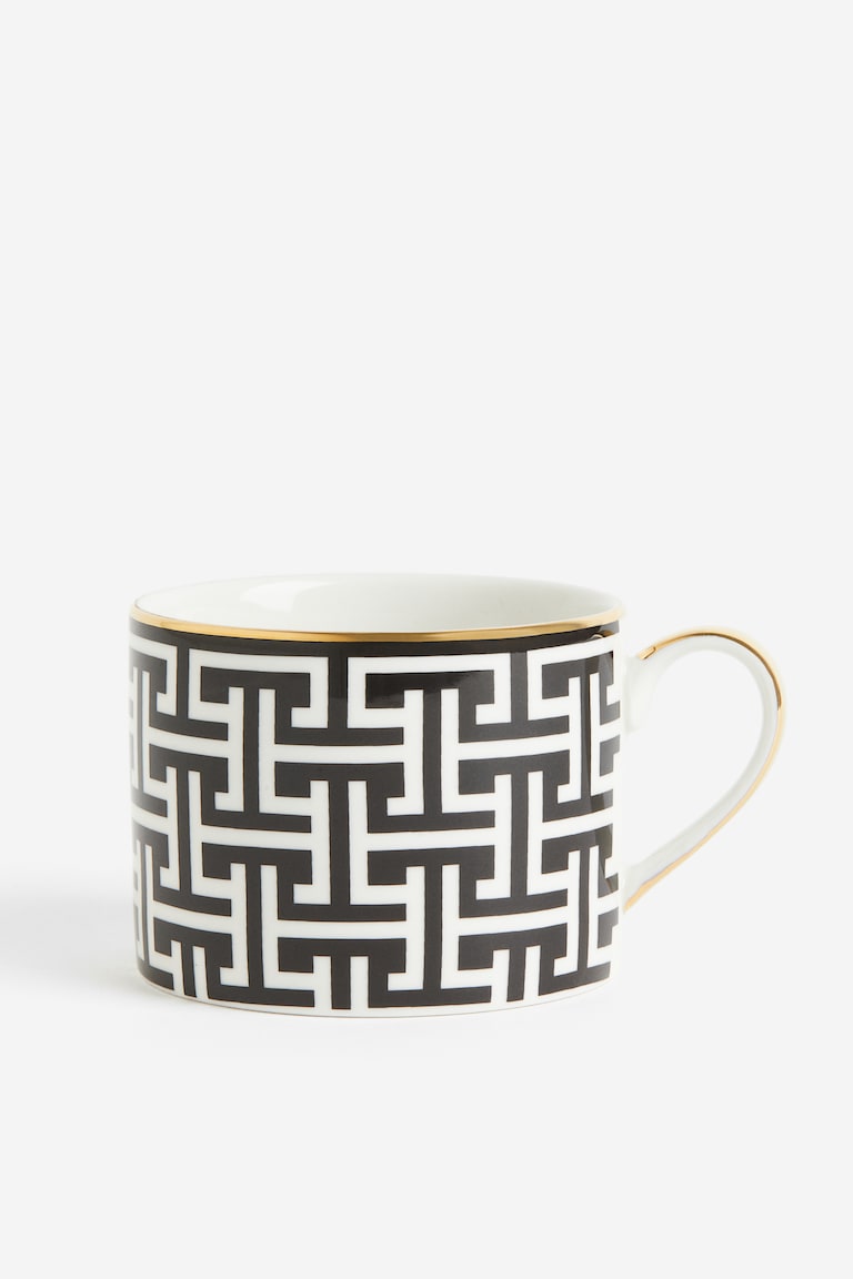 H&M Tazza In Porcellana - Beige Chiaro/fantasia - HOME