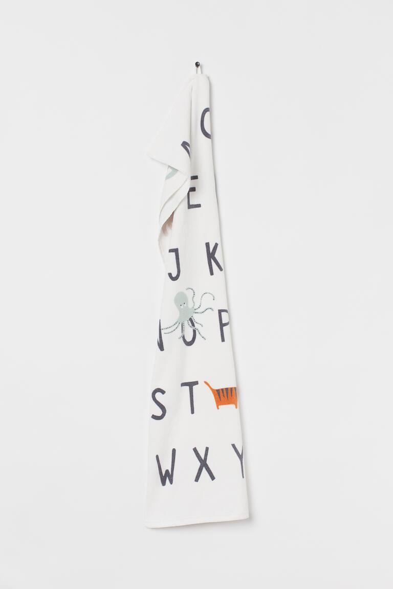 H&M Telo bagno fantasia - Bianco/pois - HOME