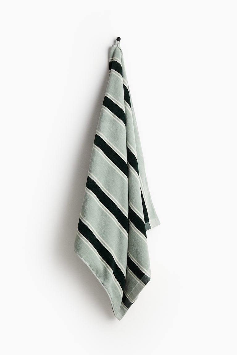 H&M Telo Mare A Righe - Verde Salvia/righe - HOME