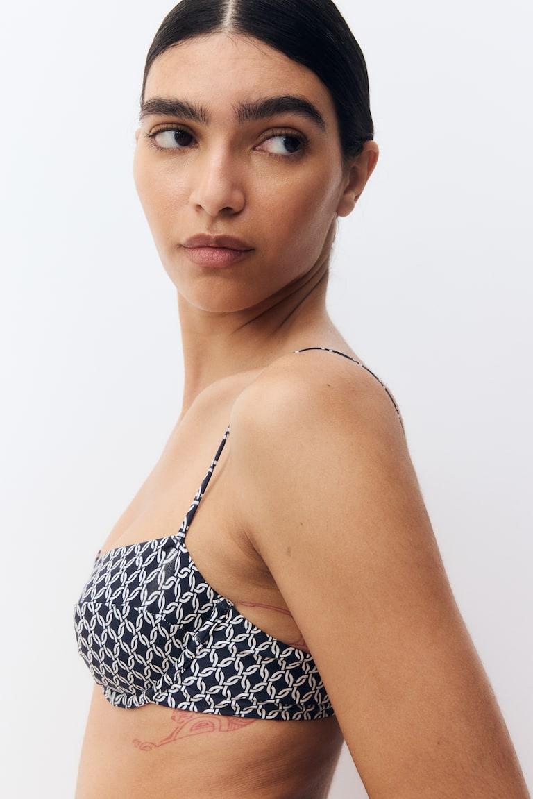 H&M Top Bikini - Blu Navy/fantasia - DONNA