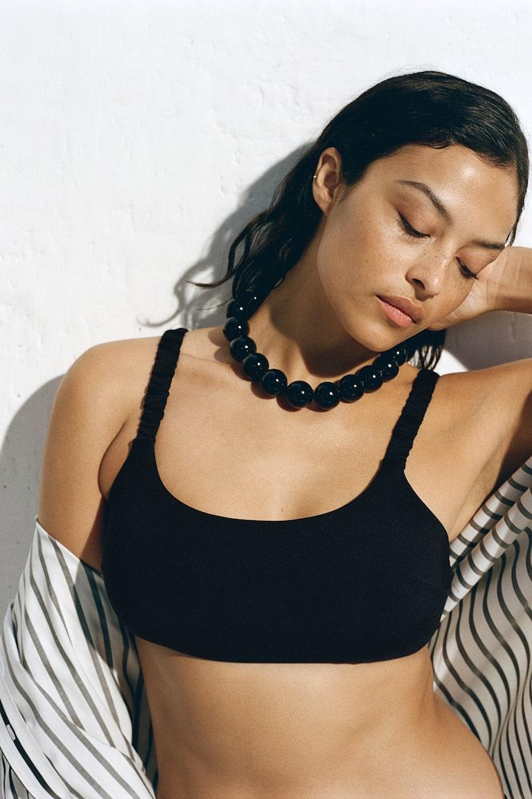H&M Top bikini imbottito - Nero - DONNA