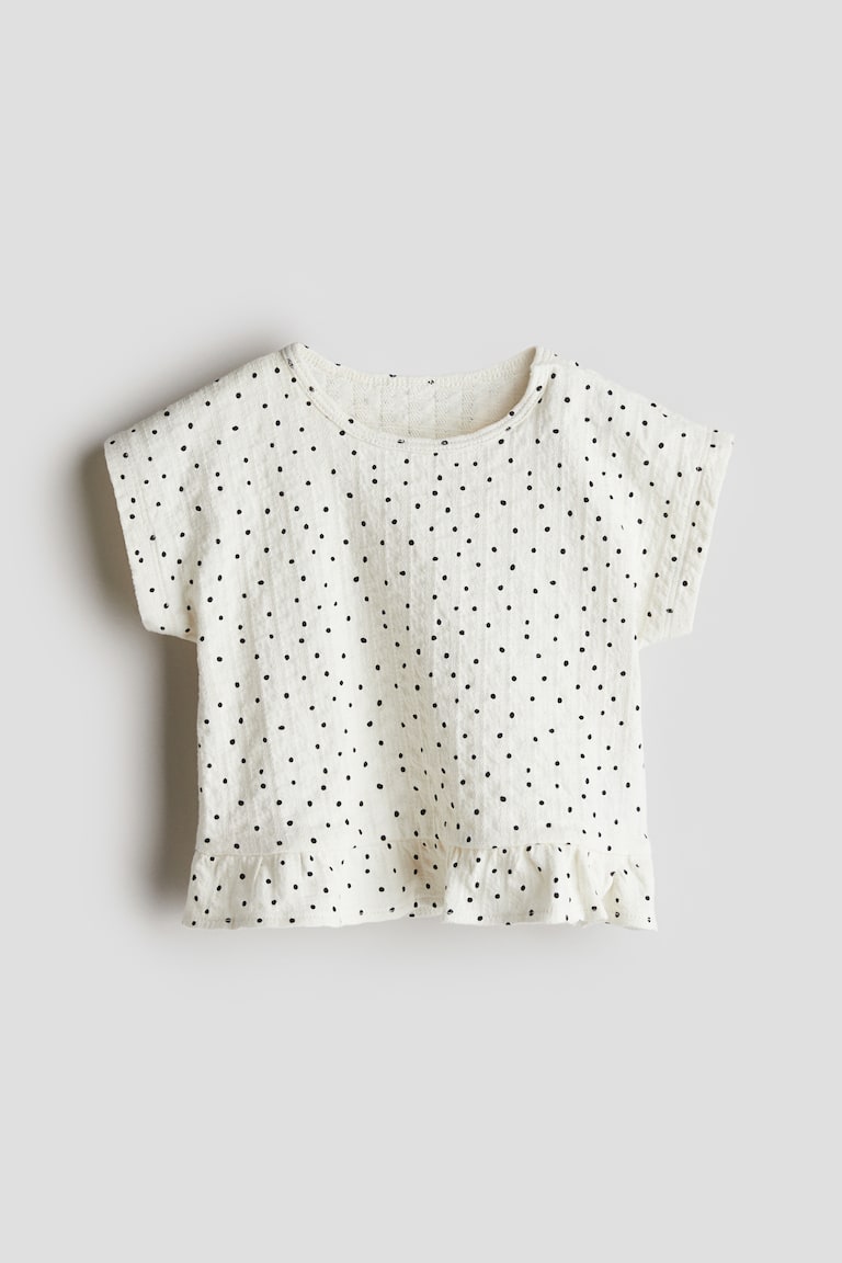 H&M Top con volant - Giallo - BAMBINO
