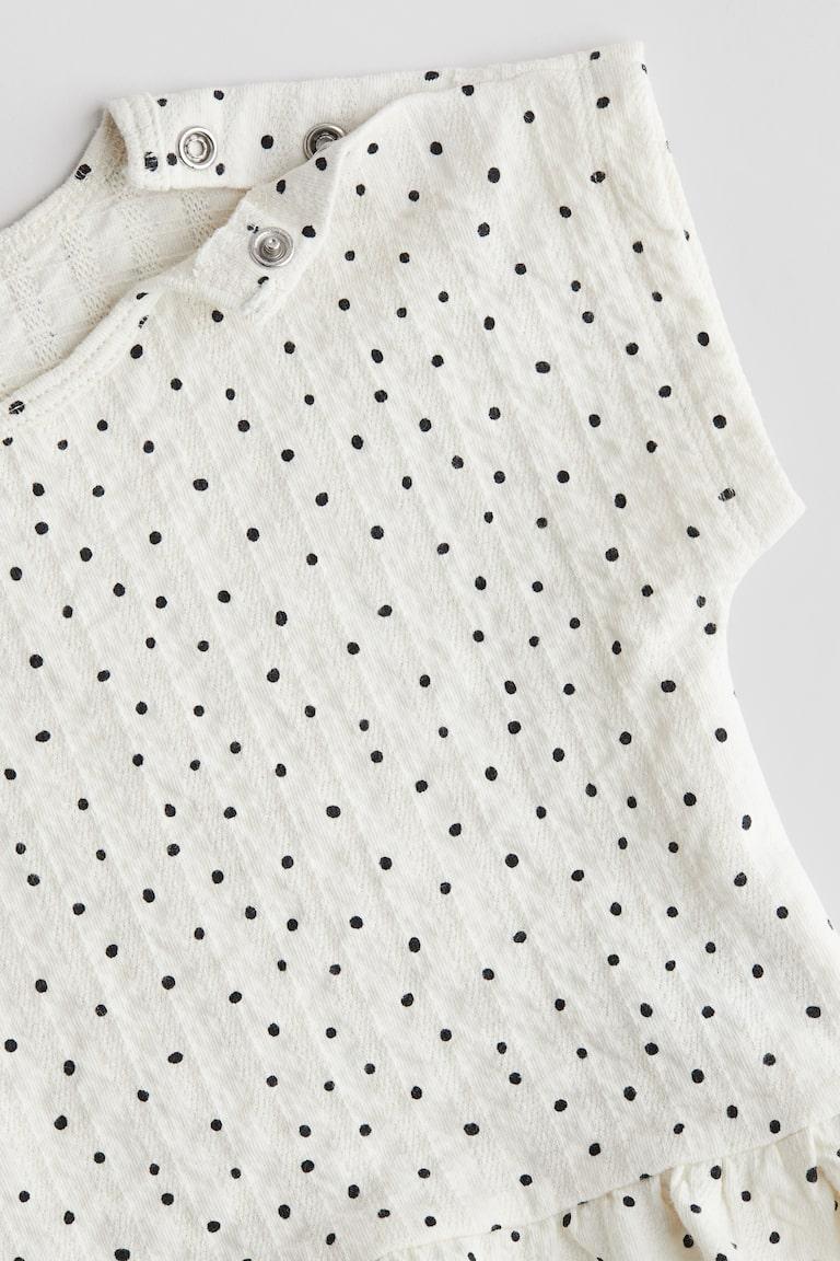 H&M Top Con Volant - Rosso Acceso - BAMBINO