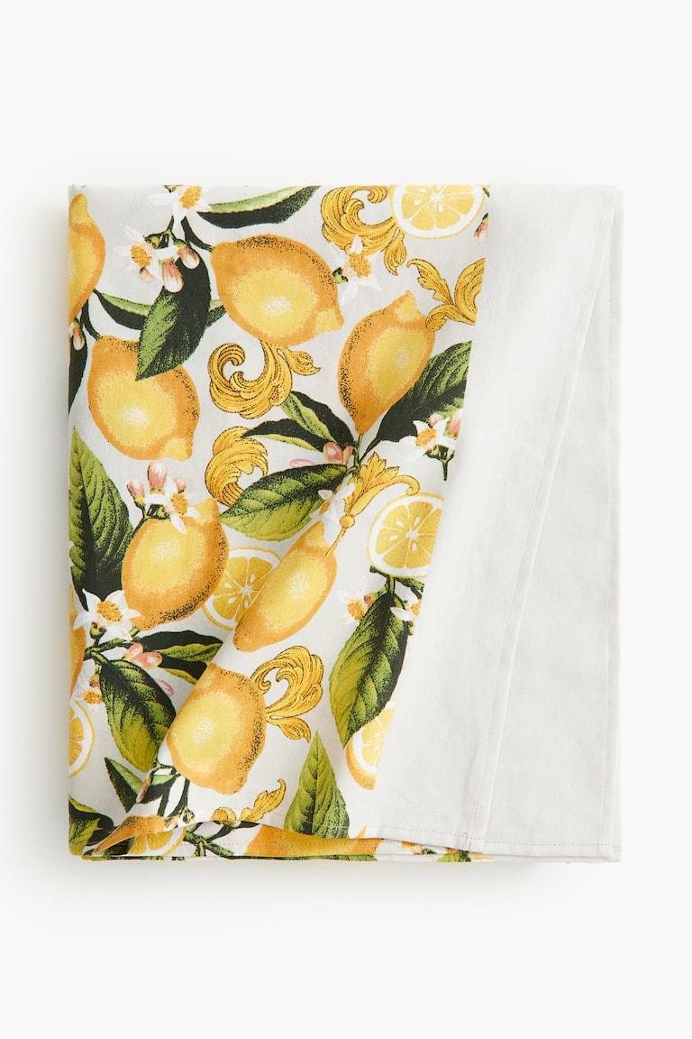 H&M Tovaglia idrorepellente - Verde/fiori - HOME