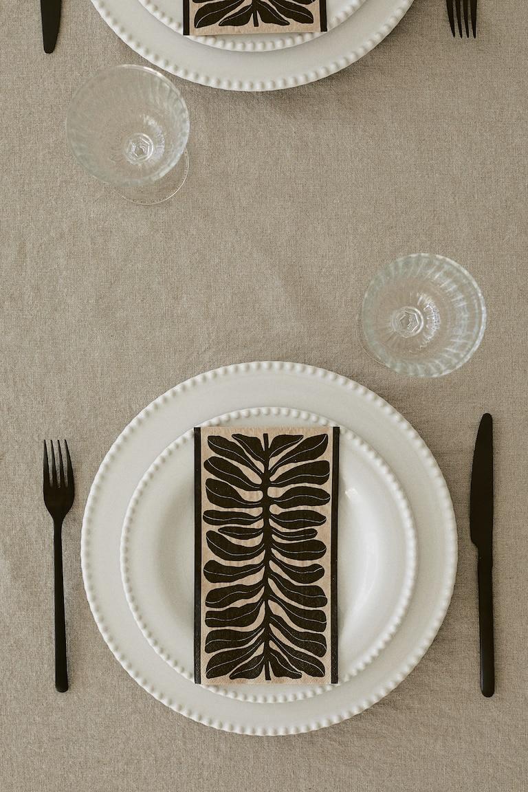 H&M Tovaglioli di carta 15 pezzi - White/Limone - HOME