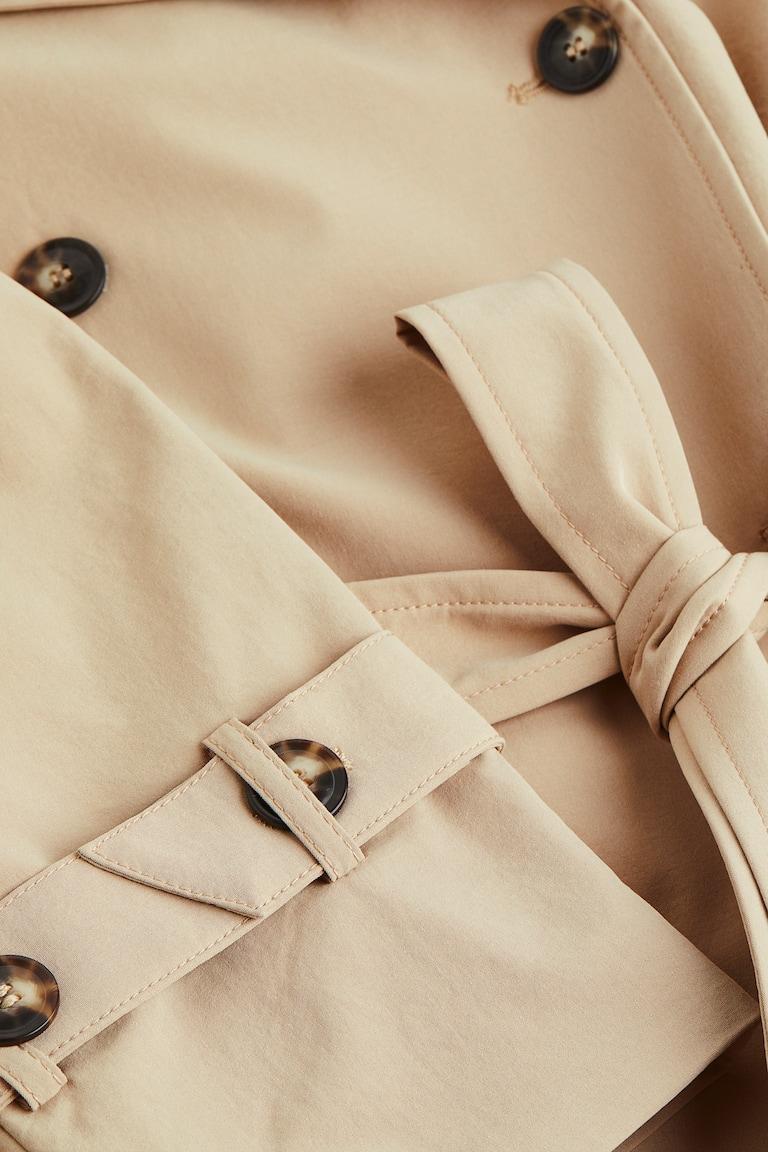 H&M Trench Doppiopetto - Beige Scuro - DONNA