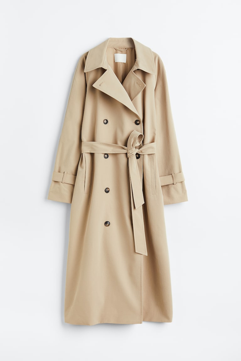H&M Trench doppiopetto - Verde kaki - DONNA