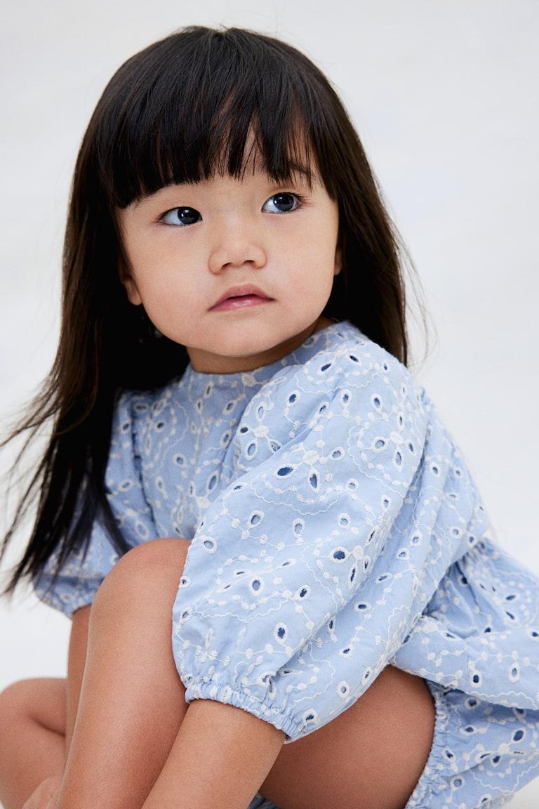 H&M Tutina con sangallo - Giallo chiaro - BAMBINO