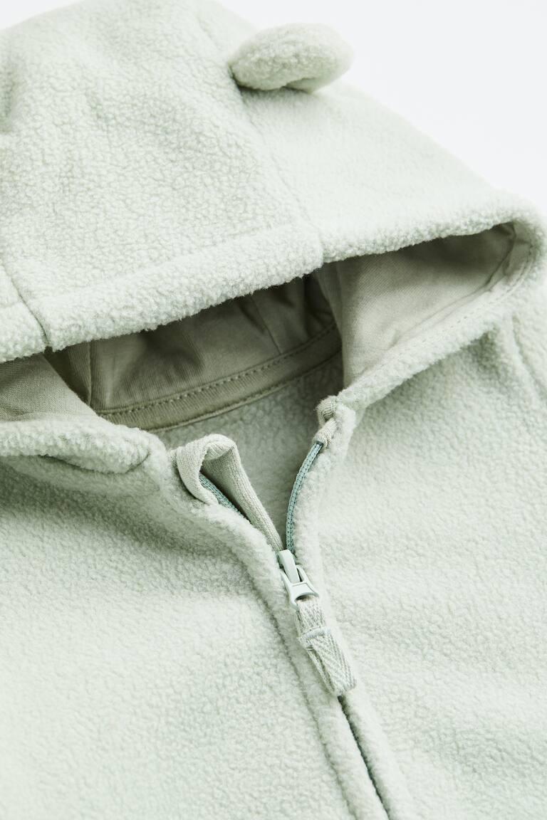 H&M Tutina In Pile Con Cappuccio - Crema - BAMBINO