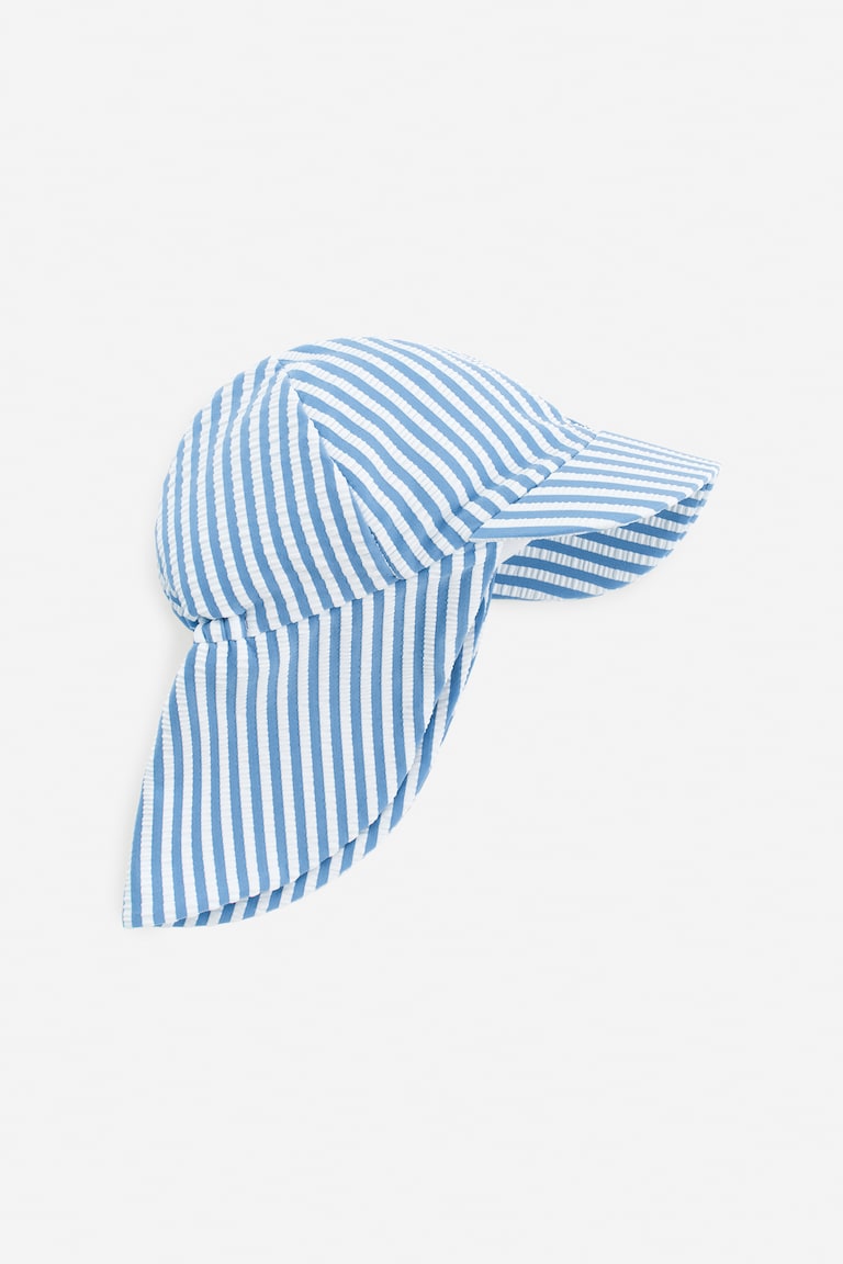 H&M UPF 50 Swim Cap - Azzurro/Bianco sporco - BAMBINO
