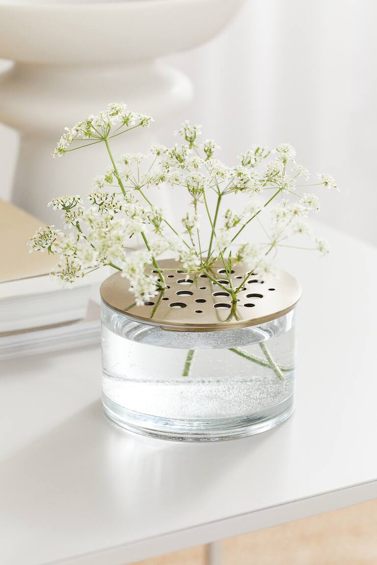 H&M Vaso ikebana in vetro - Argentato - HOME