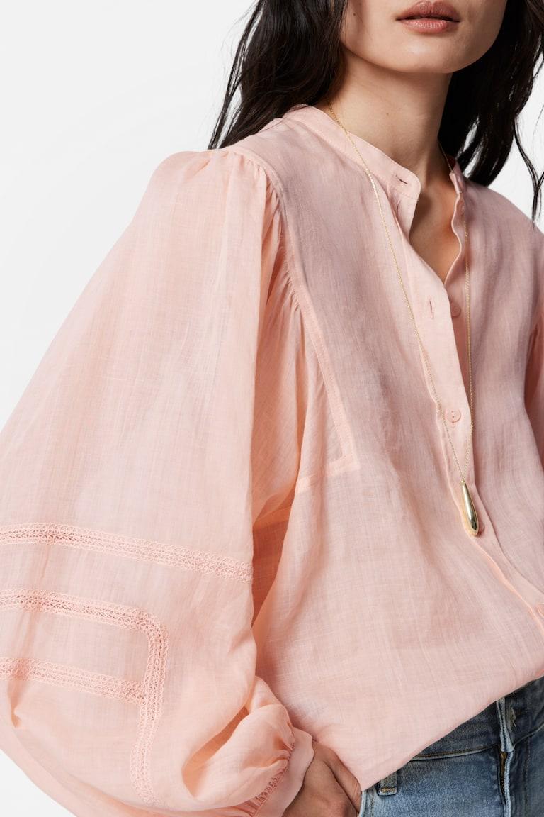 H&M Voluminous Sleeve Blouse - Nero - DONNA