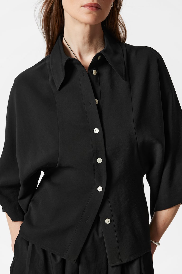 H&M Wide-Sleeve Shirt - Bianco - DONNA
