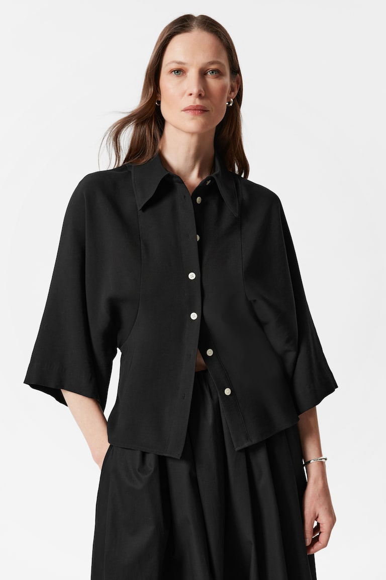 H&M Wide-Sleeve Shirt - Bianco - DONNA