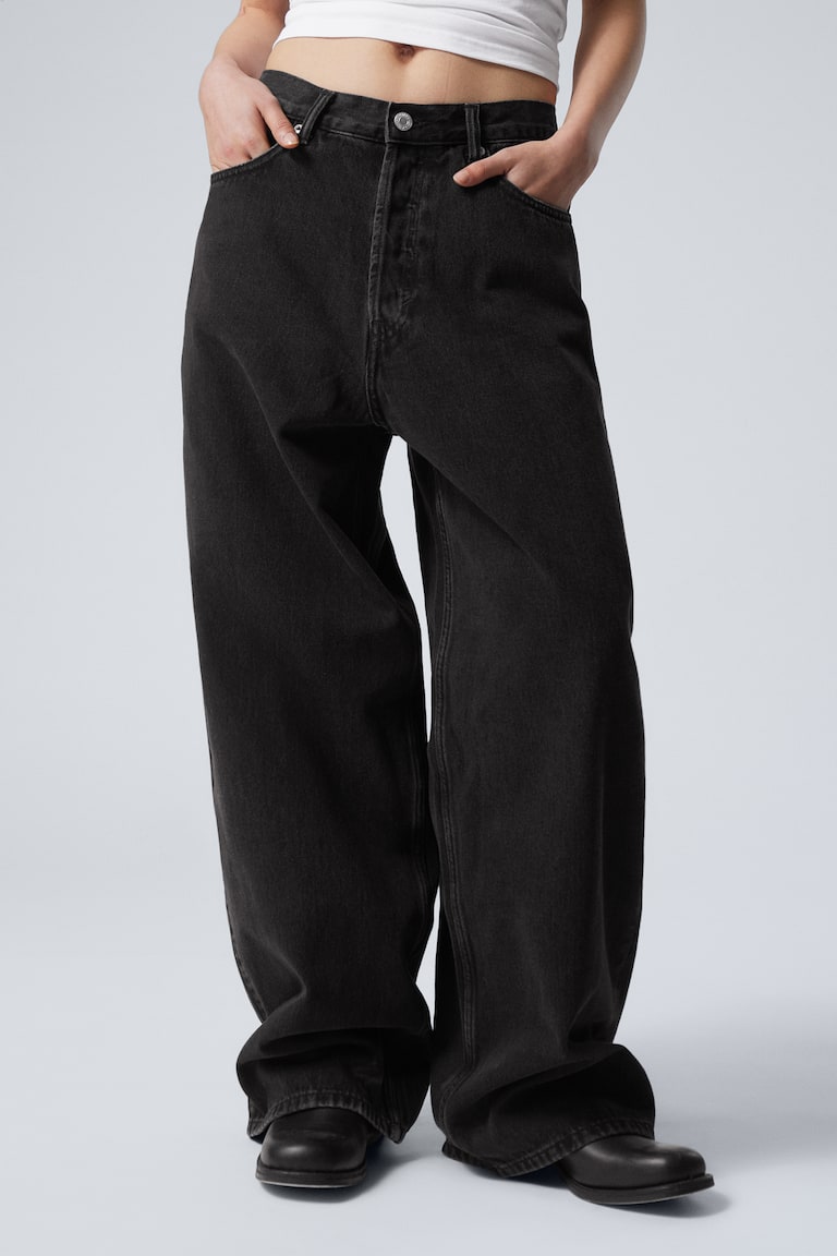 H&M Jeans Astro Baggy Con Vestibilità Loose - Blue Stream – Blu Medio - UOMO