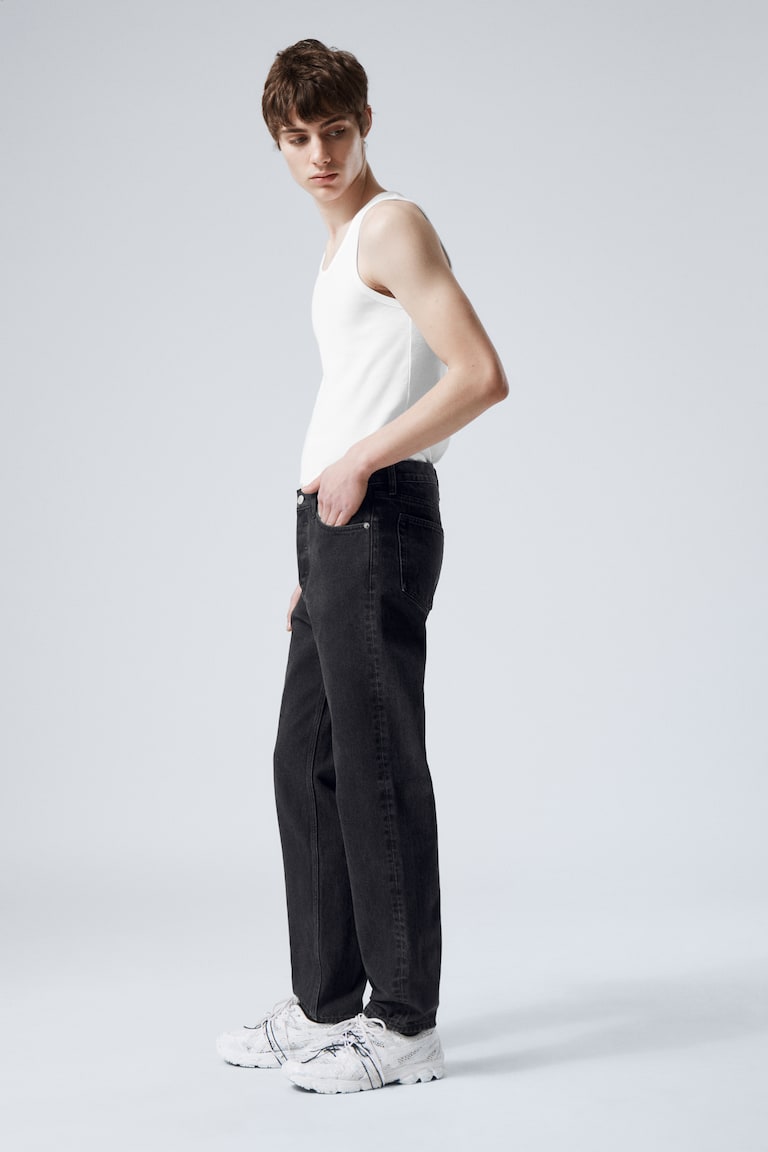 H&M Jeans Barrel E Tapered Leg Con Vestibilità Relaxed - Compact Blue - Dark Blue - UOMO