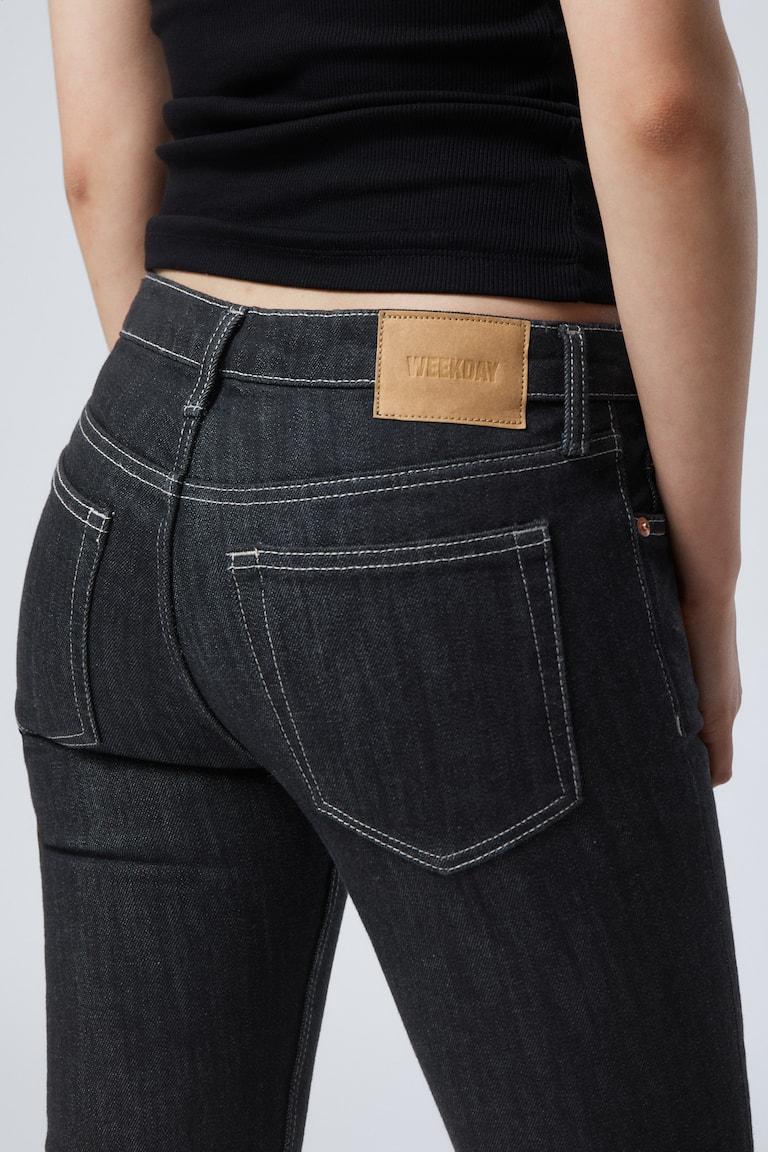 H&M Jeans Flame Flared A Vita Bassa Vestibilità Slim - Snow Blue – Azzurro - DONNA