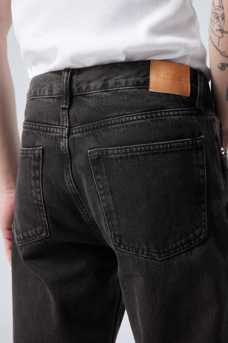 H&M Jeans Klean Straight Leg Con Vestibilità Regular - Deep Night - Black - UOMO