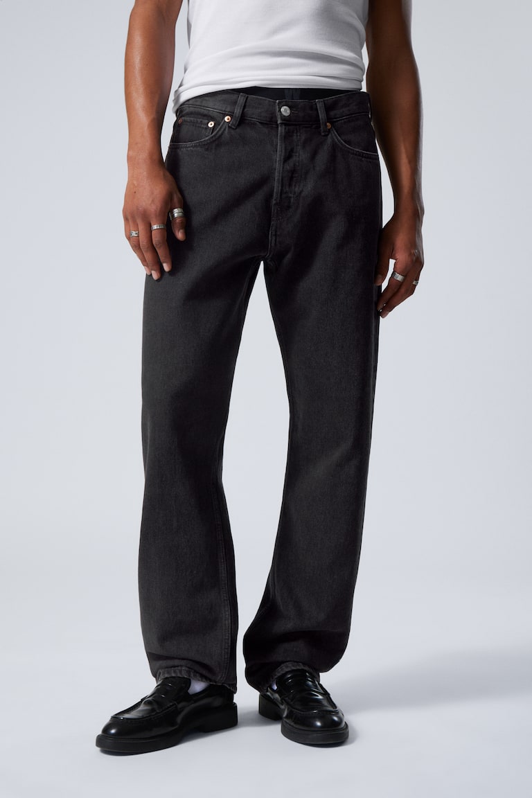 H&M Jeans Space Straight Leg Con Vestibilità Relaxed - 2000 Blue – Blu Medio - UOMO