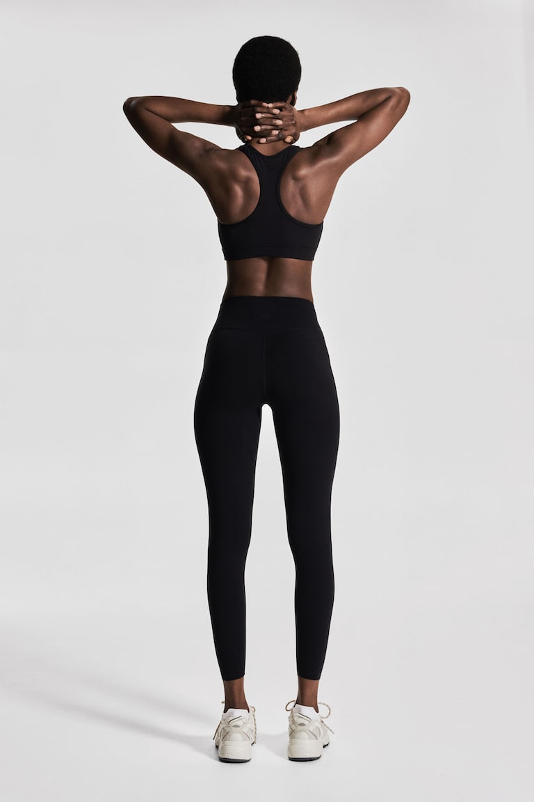 H&M Leggings Sportivi Alla Caviglia Con SoftMove™ - Nero - DONNA