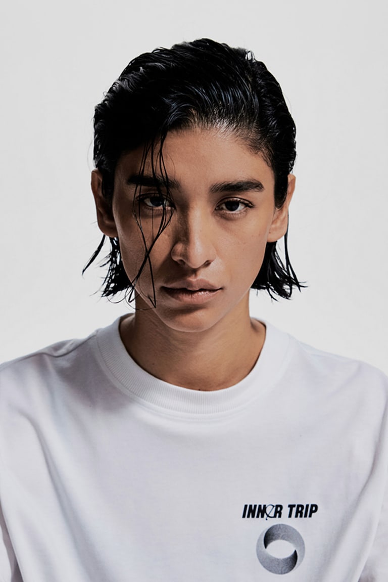 H&M Maglia Sportiva A Maniche Lunghe Con DryMove™ - Bianco/Inner Trip - DONNA