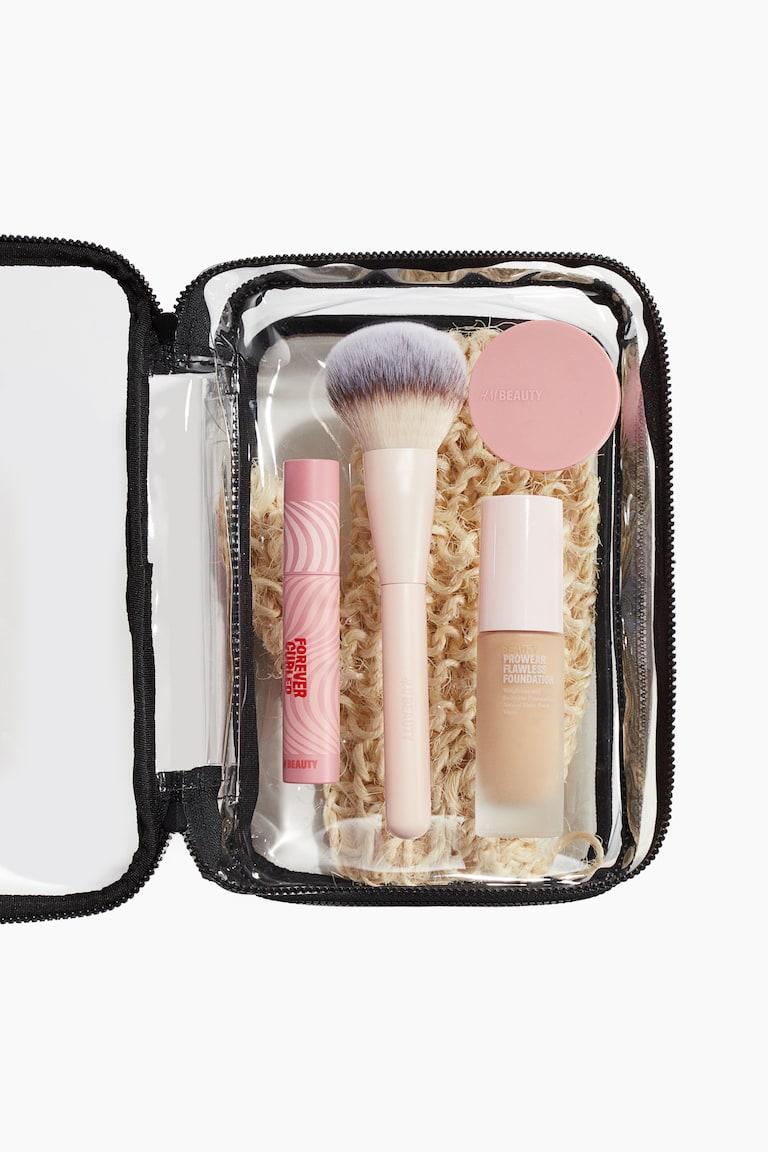 H&M Nécessaire Grande A Due Piani. - Nero/trasparente - Beauty All