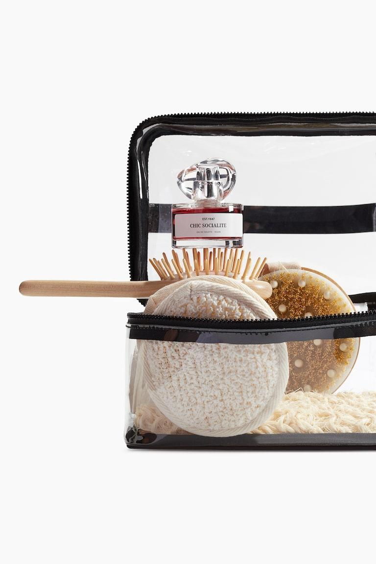 H&M Nécessaire Grande A Due Piani. - Rosa/trasparente - Beauty All