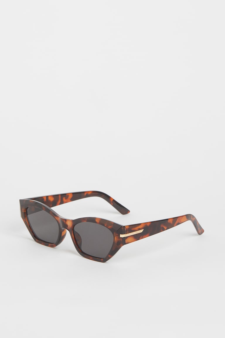 H&M Occhiali da sole cat-eye - Marrone scuro/tartarugato - DONNA