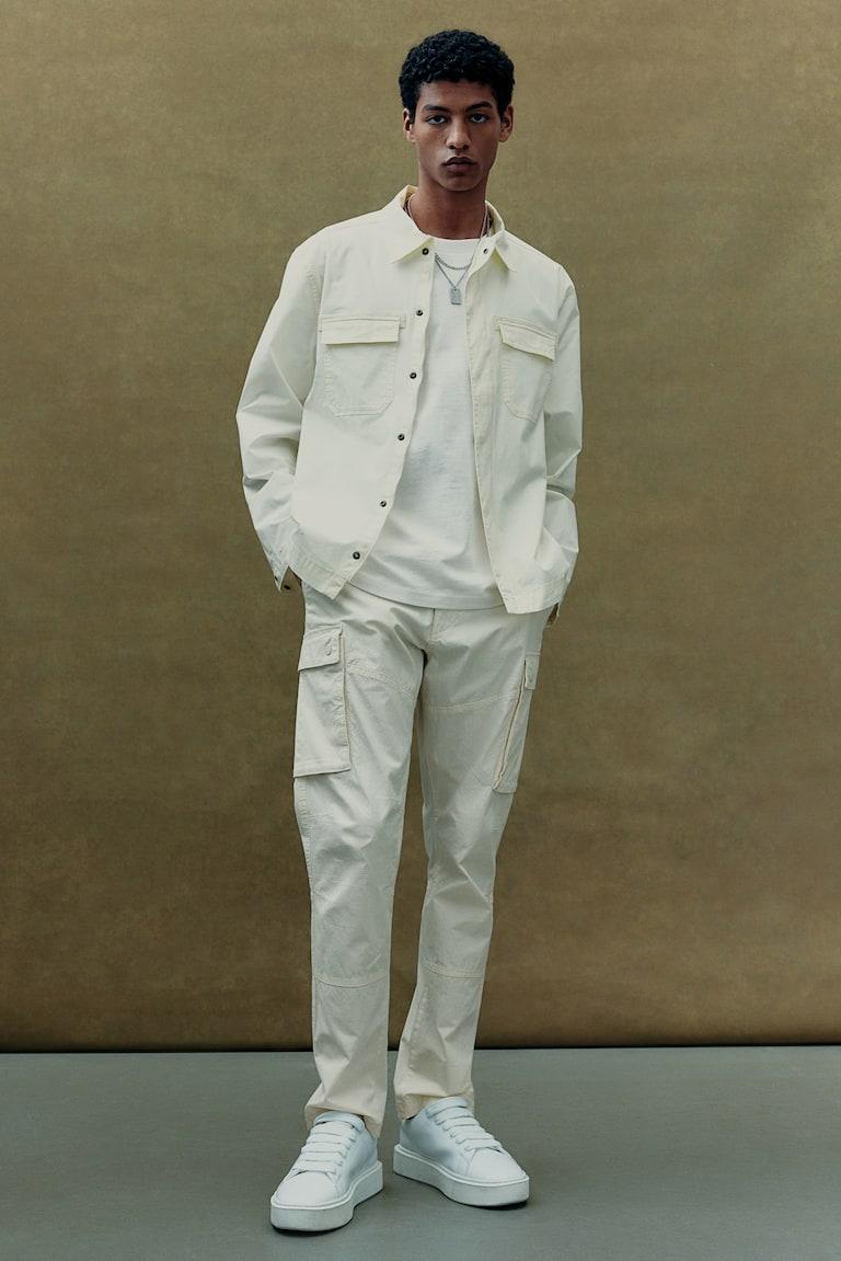 H&M Overshirt Utility Regular Fit - Verde Salvia - UOMO