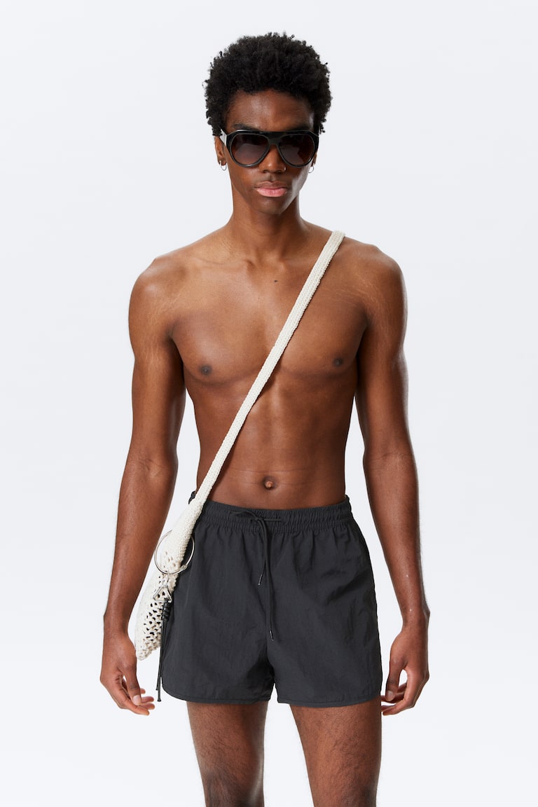 H&M Pantaloncini da mare strutturati a metà coscia - Bright Green - UOMO