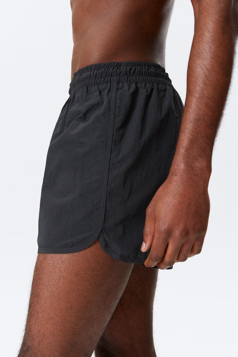 H&M Pantaloncini Da Mare Strutturati A Metà Coscia - Dark Blue - UOMO