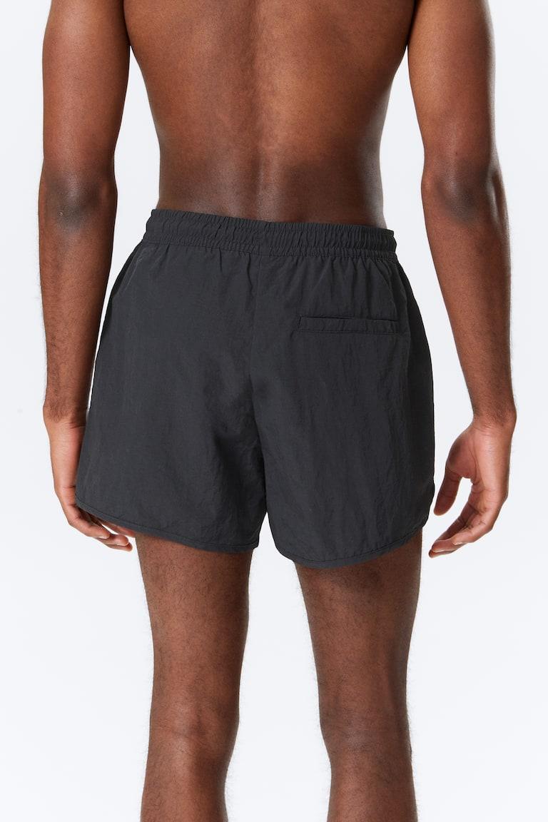 H&M Pantaloncini Da Mare Strutturati A Metà Coscia - Dark Blue - UOMO