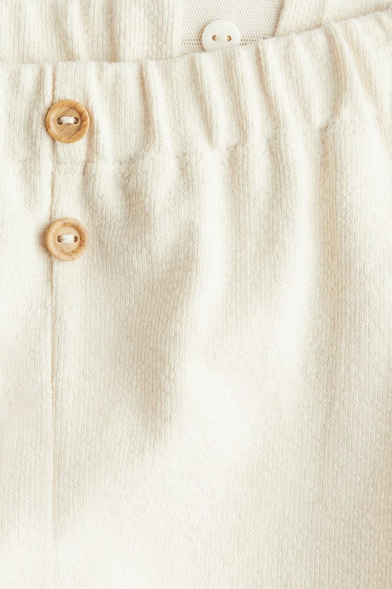 H&M Pantaloni Con Bottoni Davanti - Verde Polvere - BAMBINO