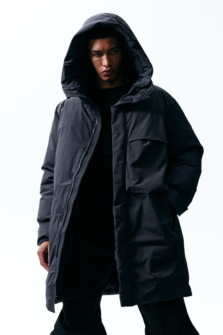 H&M Parka Imbottito Regular Fit In ThermoMove™ - Blu Scuro - UOMO
