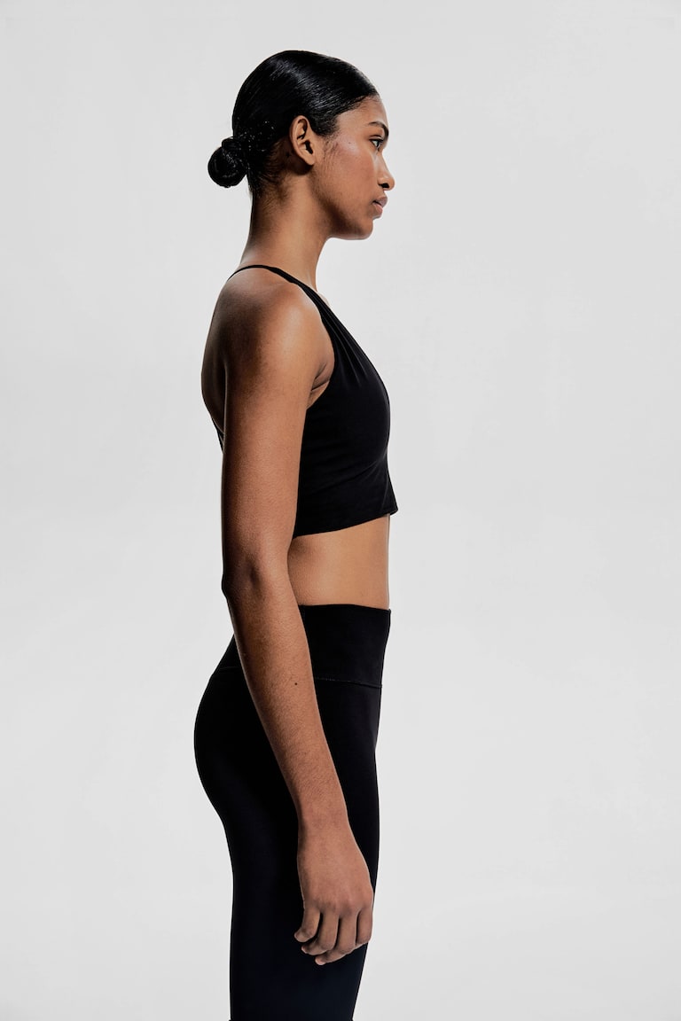 H&M Reggiseno Sportivo Con SoftMove™ Light Support - Crema - DONNA