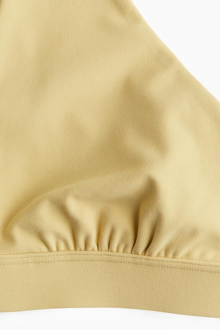 H&M Reggiseno Sportivo Con SoftMove™ Light Support - Giallo - DONNA
