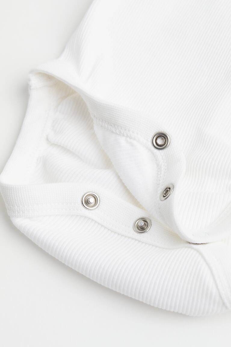 H&M Set 2 Pezzi In Cotone - Beige Chiaro/righe - BAMBINO